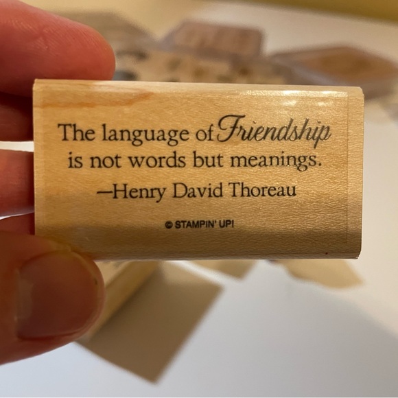 “Stamp n Up” 6 NEW Sets of 34 Red Rubber Wood Base stamps for Scrapbooking - Picture 15 of 16